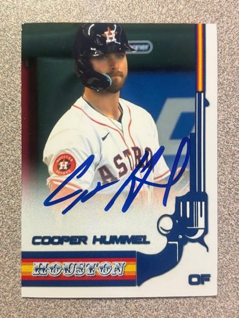 Cooper Hummel autograph in the Astros A to Z collection
