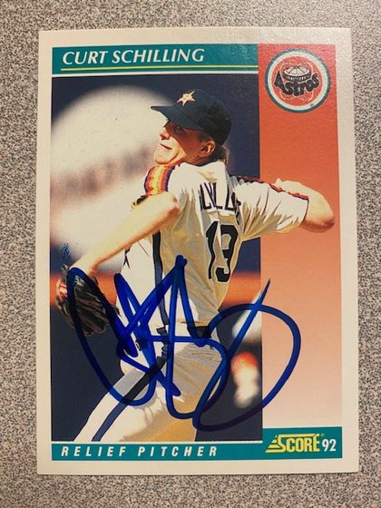 Curt Schilling autograph