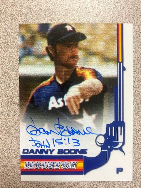 Dan Boone autograph in the Astros A to Z collection