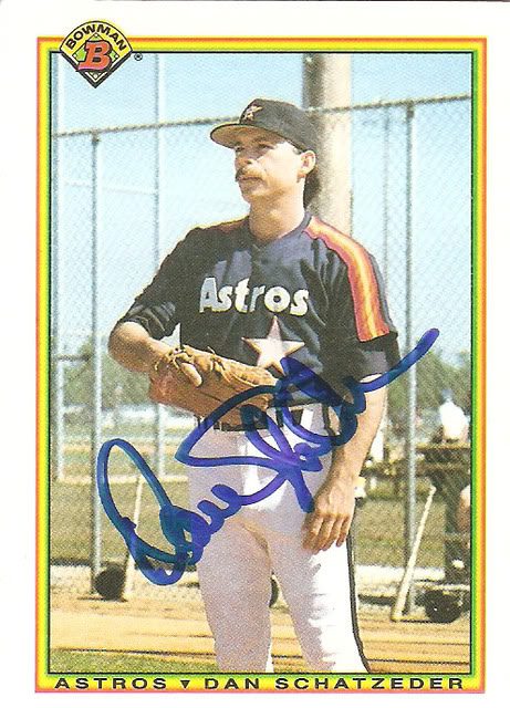 Dan Schatzeder autograph in the Astros A to Z collection