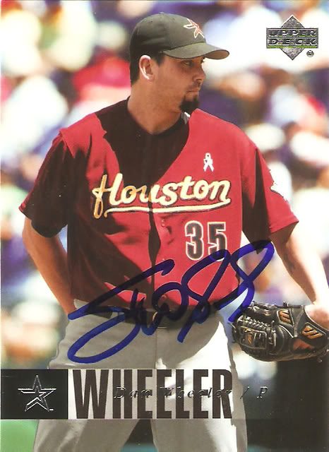 Dan Wheeler autograph in the Astros A to Z collection
