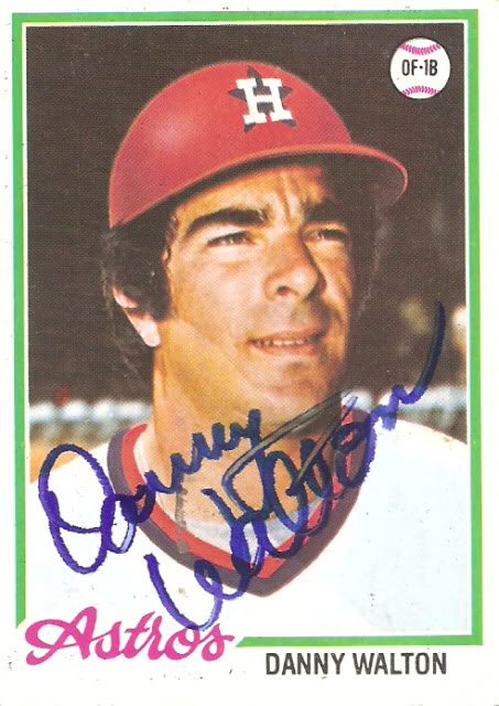 Danny Walton autograph in the Astros A to Z collection