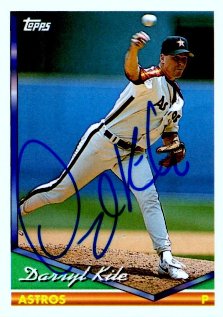 Darryl Kile autograph in the Astros A to Z collection