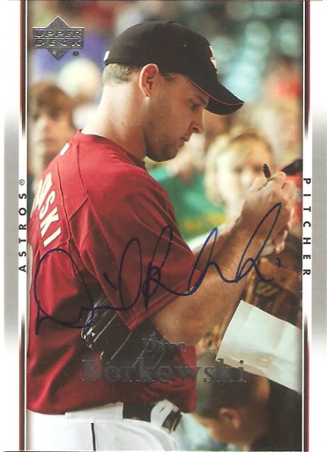 Dave Borkowski autograph in the Astros A to Z collection
