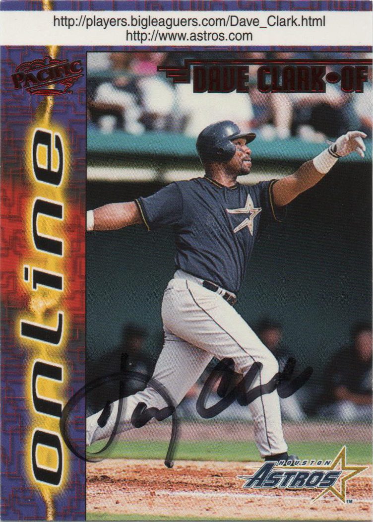 Dave Clark autograph in the Astros A to Z collection