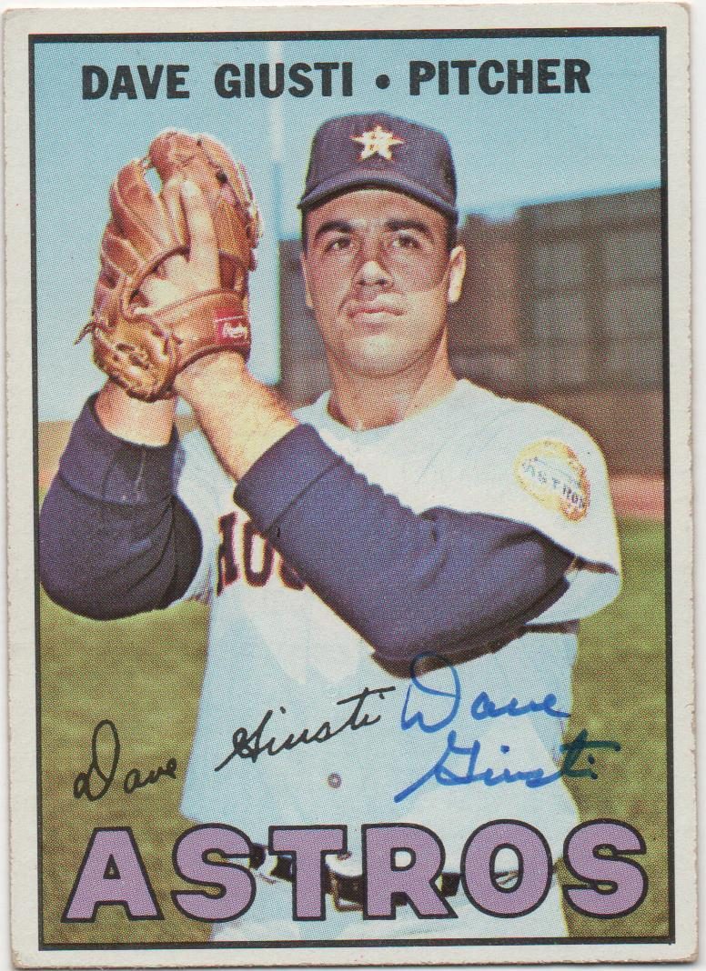 Dave Giusti autograph in the Astros A to Z collection
