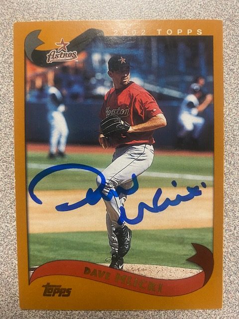 Dave Mlicki autograph in the Astros A to Z collection