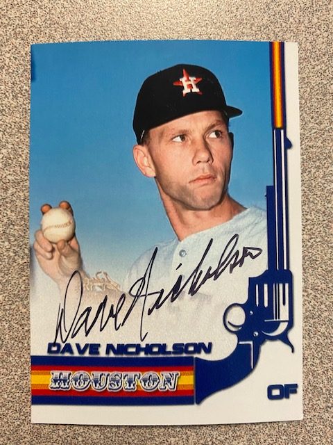 Dave Nicholson autograph in the Astros A to Z collection