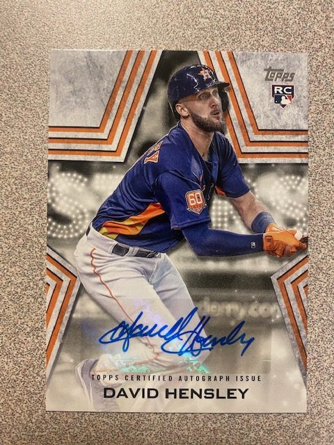 David Hensley autograph in the Astros A to Z collection