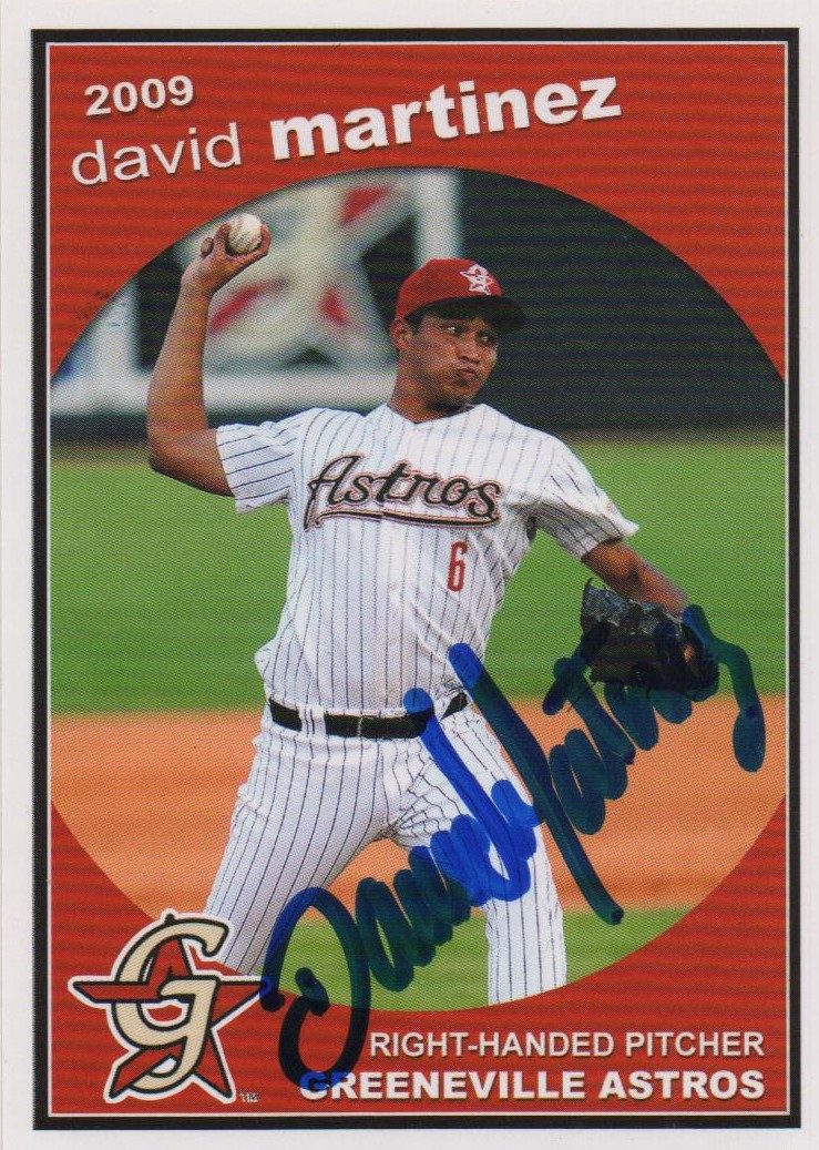 David Martinez autograph in the Astros A to Z collection