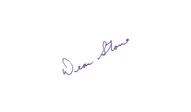 Dean Stone autograph in the Astros A to Z collection