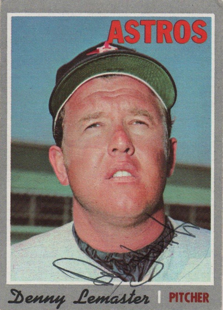 Denny Lemaster autograph in the Astros A to Z collection