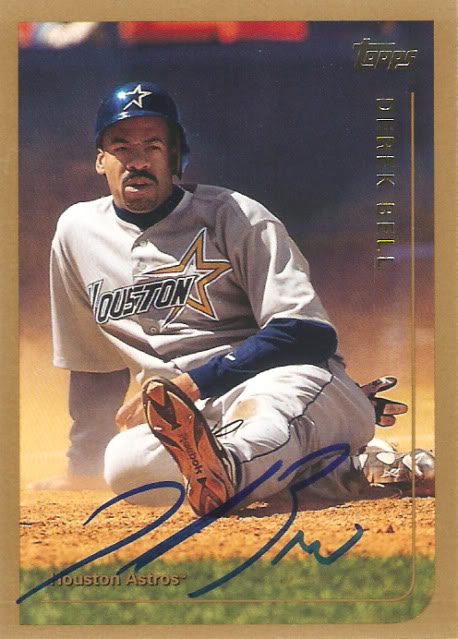 Derek Bell autograph in the Astros A to Z collection