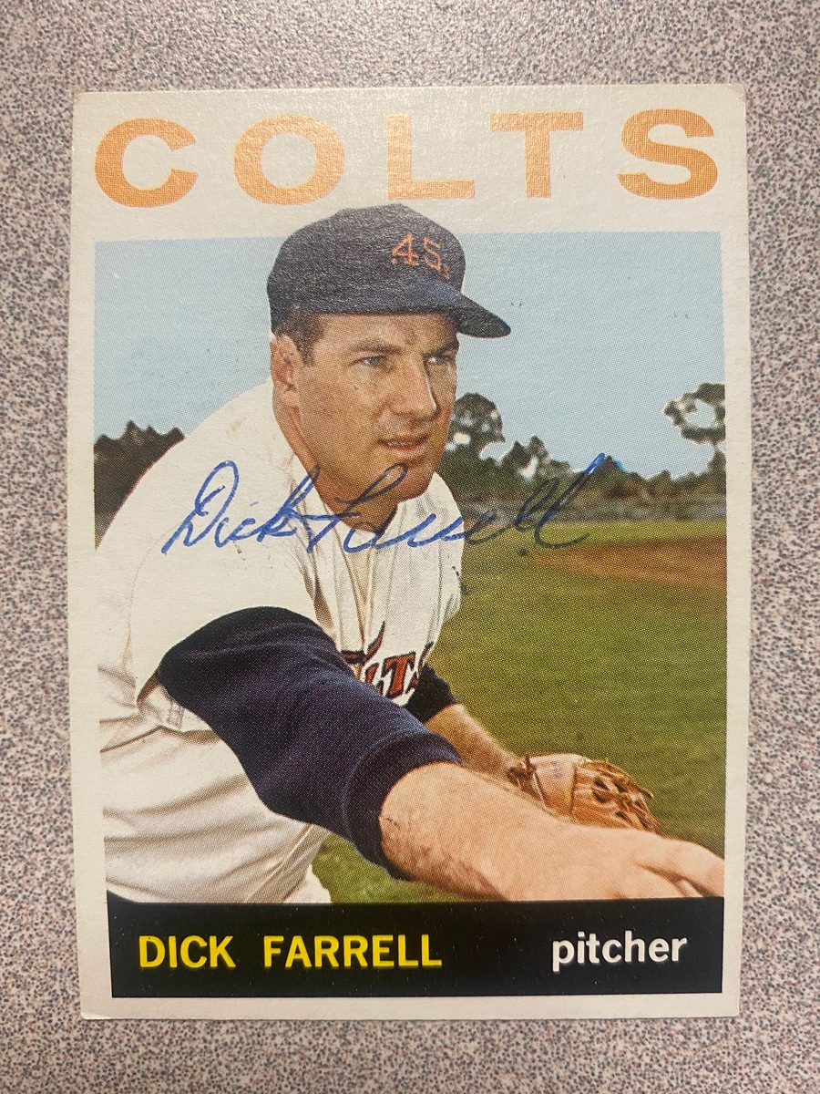 Dick Farrell autograph in the Astros A to Z collection