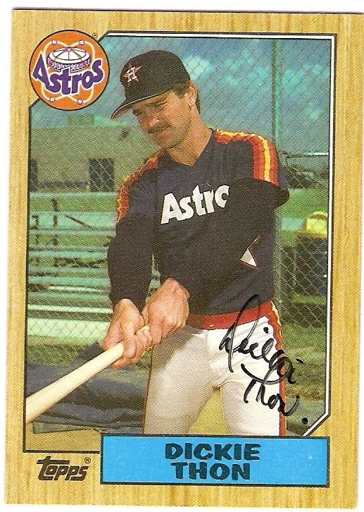 Dickie Thon autograph in the Astros A to Z collection