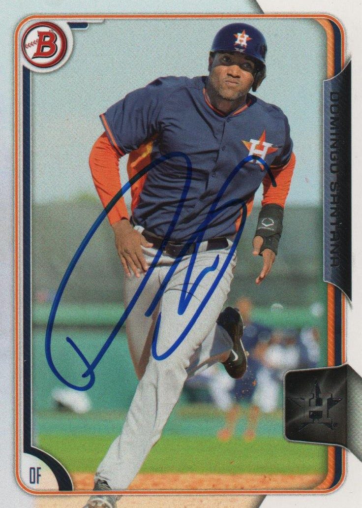 Domingo Santana autograph in the Astros A to Z collection