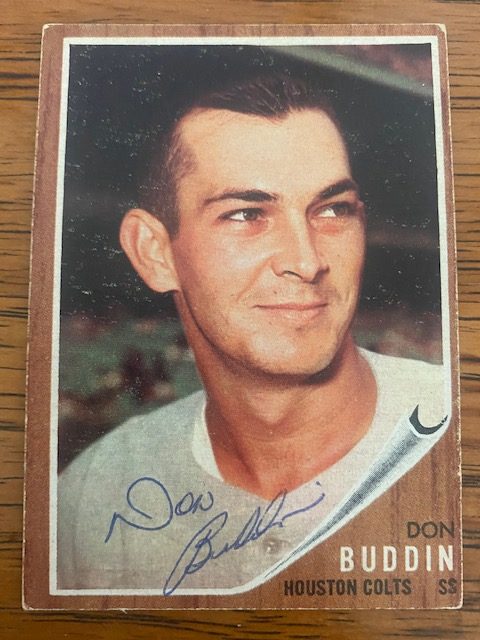 Don Buddin autograph in the Astros A to Z collection
