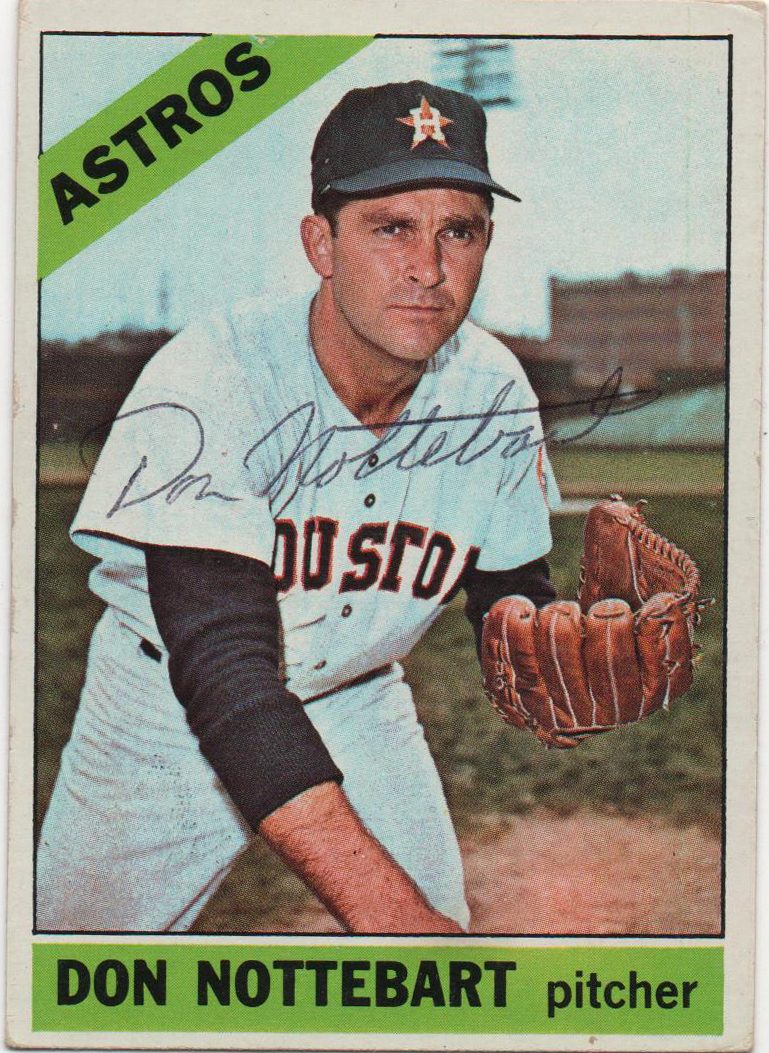 Don Nottebart autograph in the Astros A to Z collection