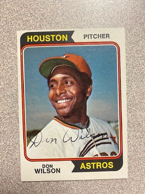 Don Wilson autograph in the Astros A to Z collection
