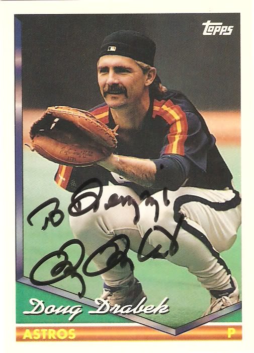 Doug Drabek autograph in the Astros A to Z collection