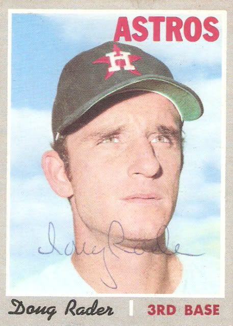 Doug Rader autograph in the Astros A to Z collection