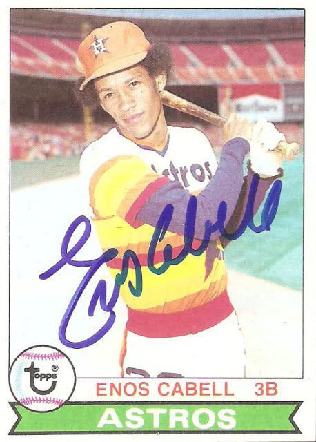 Enos Cabell autograph in the Astros A to Z collection