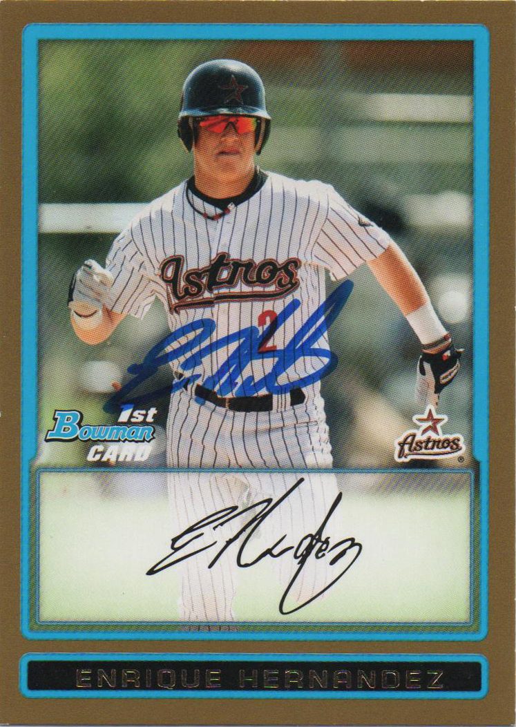 Enrique Hernandez autograph in the Astros A to Z collection