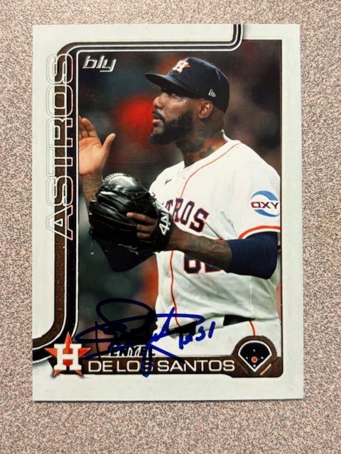 Enyel De Los Santos autograph in the Astros A to Z collection