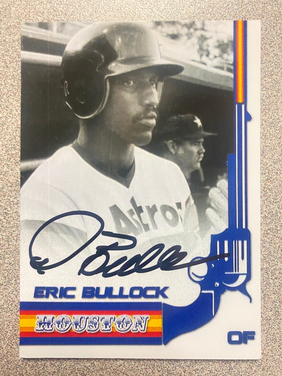 Eric Bullock autograph in the Astros A to Z collection