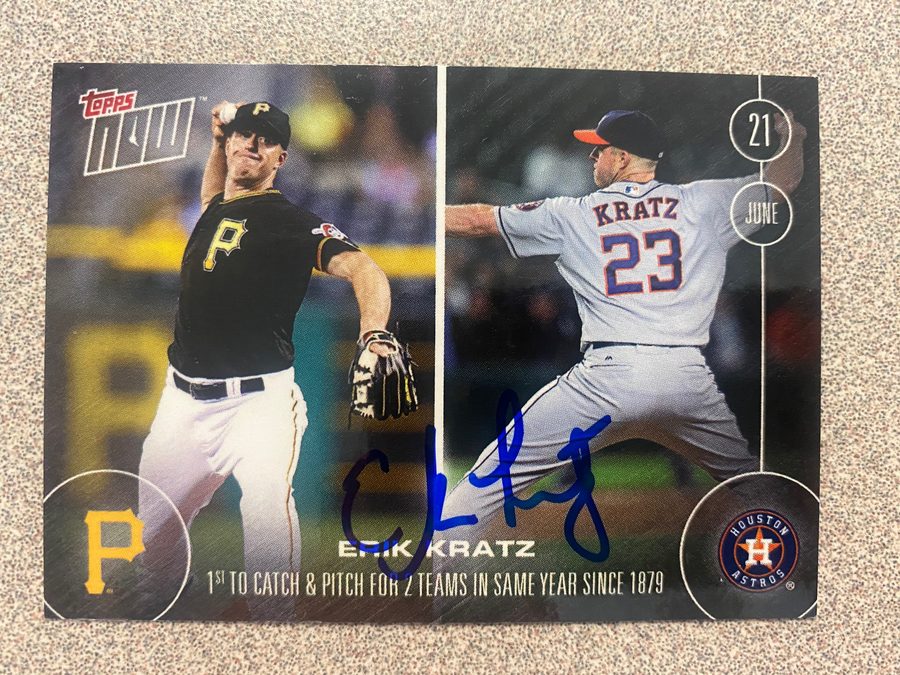 Erik Kratz autograph in the Astros A to Z collection