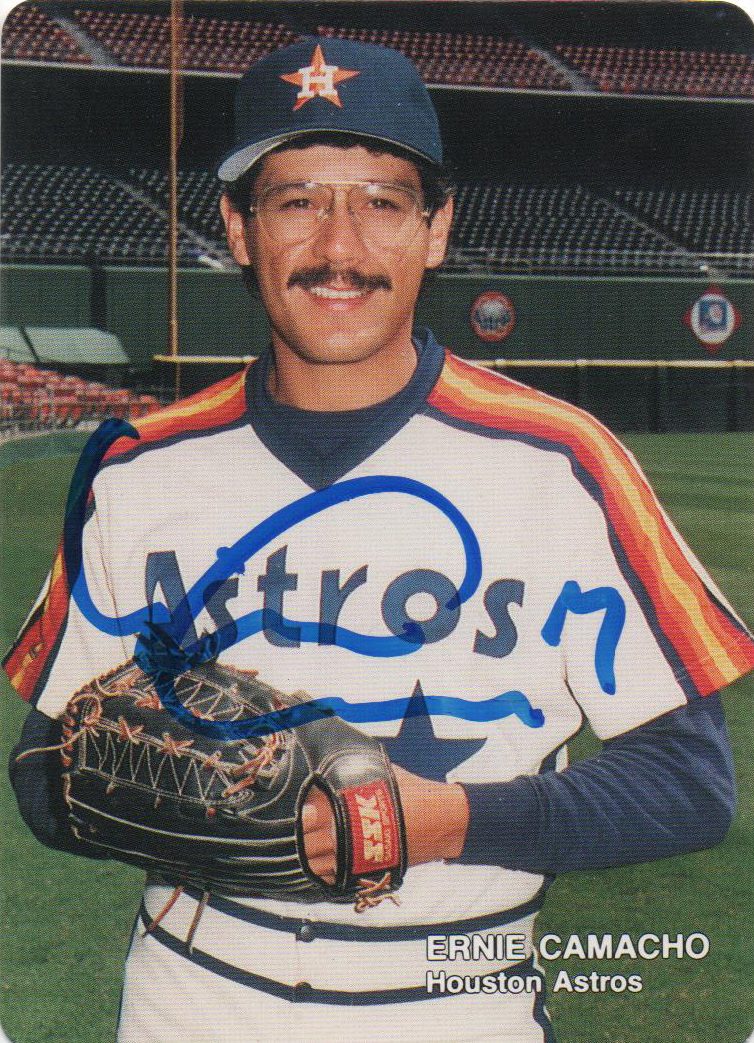 Ernie Camacho autograph in the Astros A to Z collection