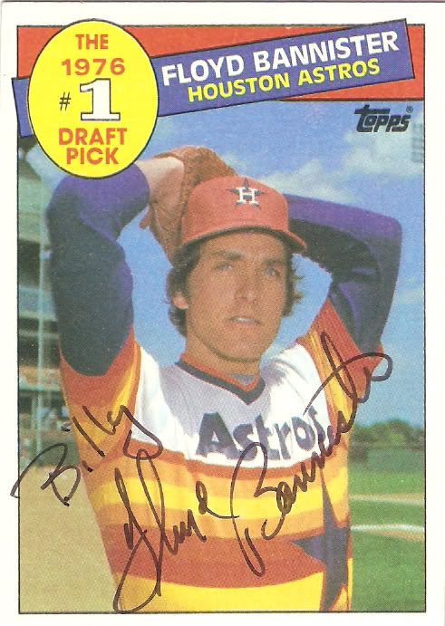 Floyd Bannister autograph in the Astros A to Z collection