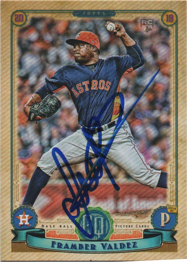 Framber Valdez autograph in the Astros A to Z collection