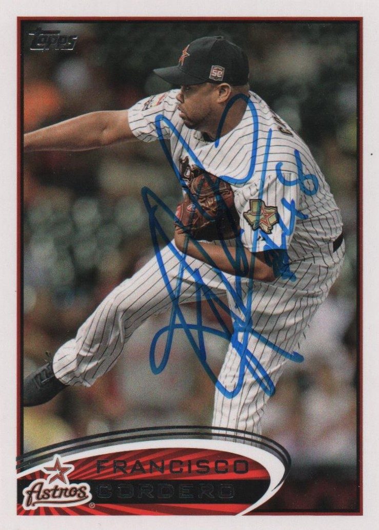 Francisco Cordero autograph in the Astros A to Z collection
