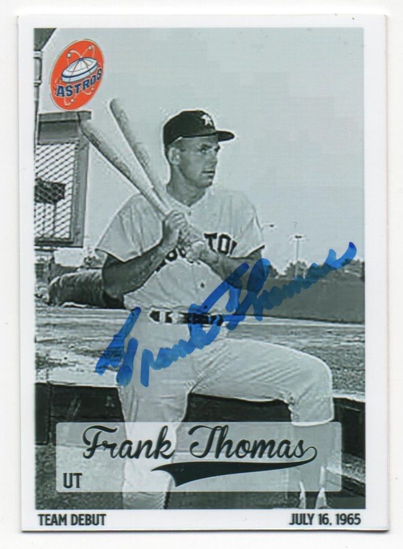 Frank Thomas autograph in the Astros A to Z collection
