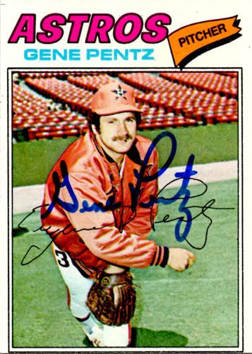 Gene Pentz autograph in the Astros A to Z collection