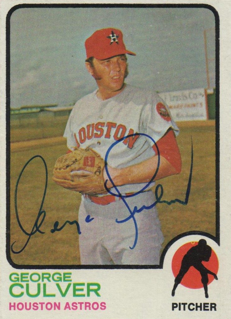 George Culver autograph in the Astros A to Z collection