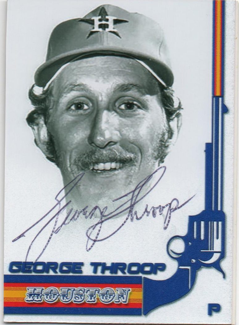 George Throop autograph in the Astros A to Z collection