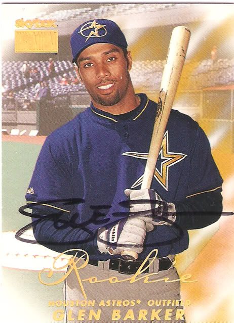 Glen Barker autograph in the Astros A to Z collection