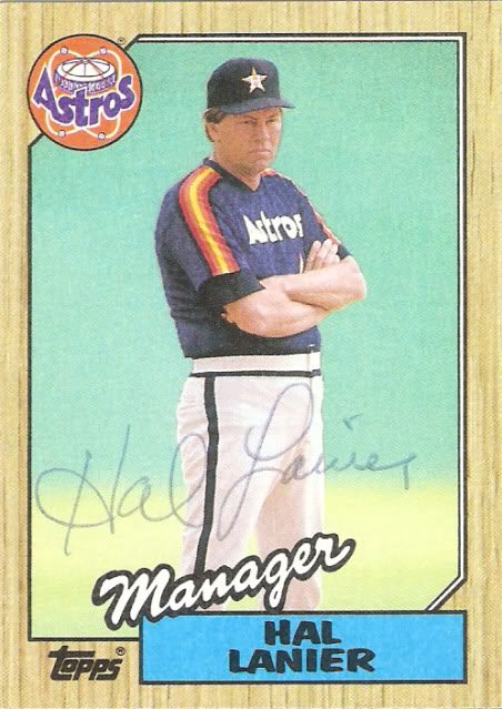 Hal Lanier autograph in the Astros A to Z collection