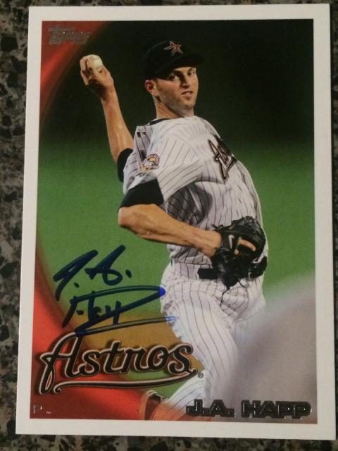 J.A. Happ autograph in the Astros A to Z collection