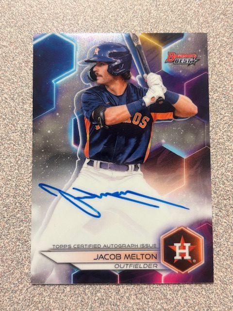 Jacob Melton autograph in the Astros A to Z collection