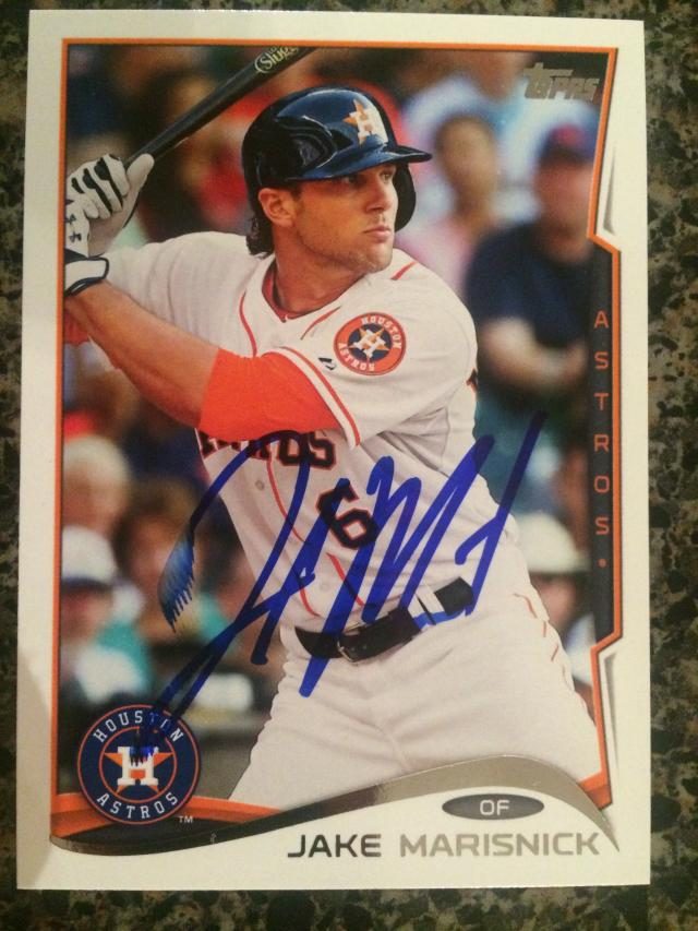 Jake Marisnick autograph in the Astros A to Z collection