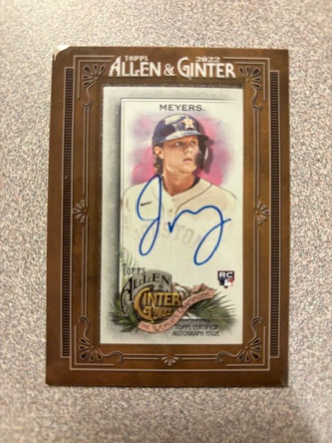 Jake Meyers autograph in the Astros A to Z collection