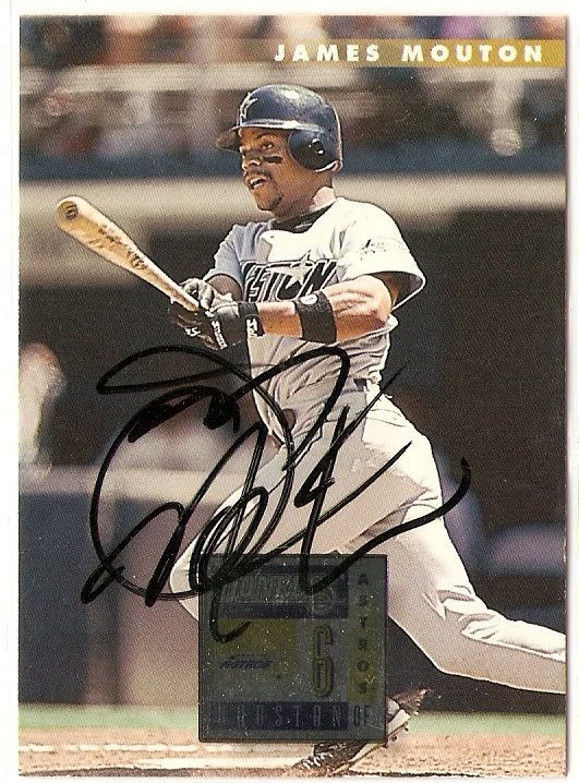 James Mouton autograph in the Astros A to Z collection