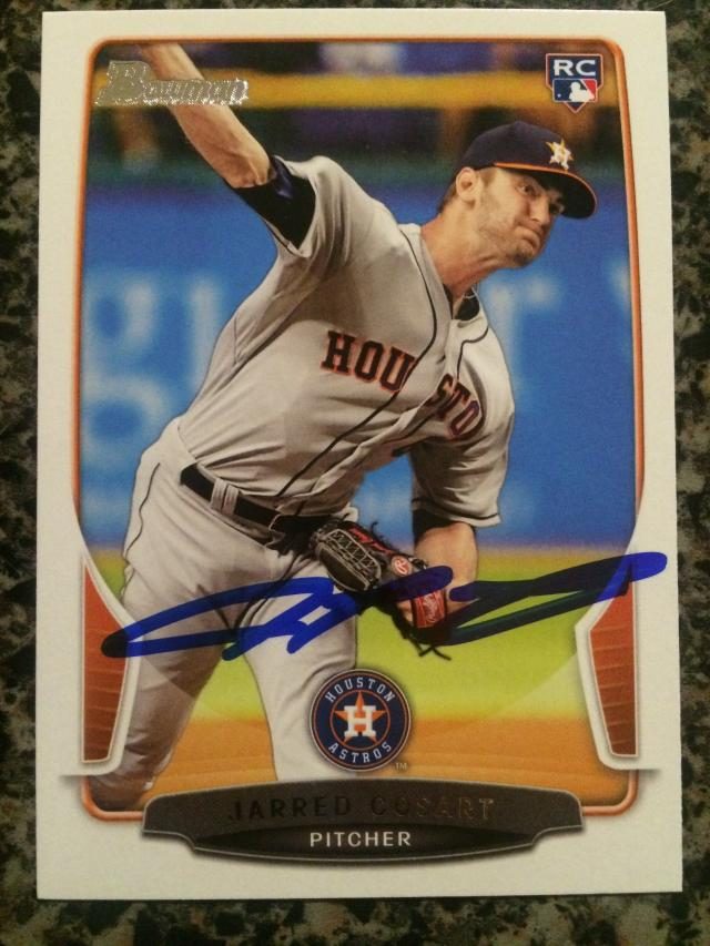 Jarred Cosart autograph in the Astros A to Z collection