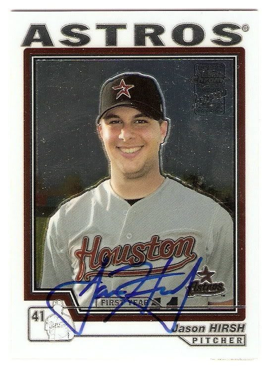 Jason Hirsh autograph in the Astros A to Z collection