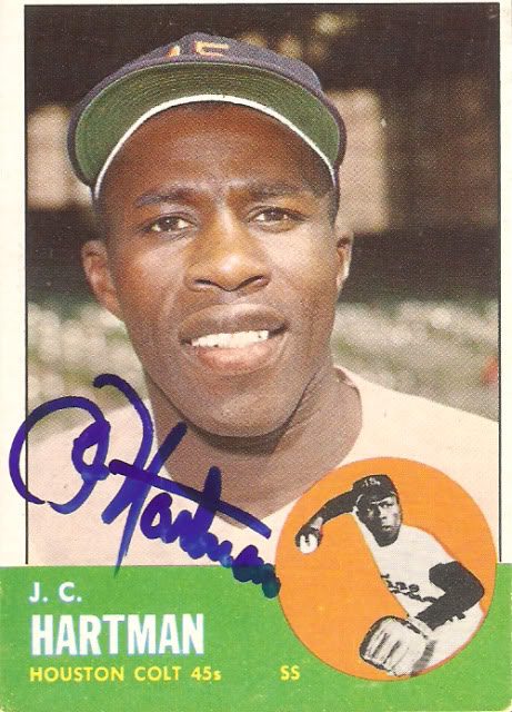 JC Hartman autograph in the Astros A to Z collection