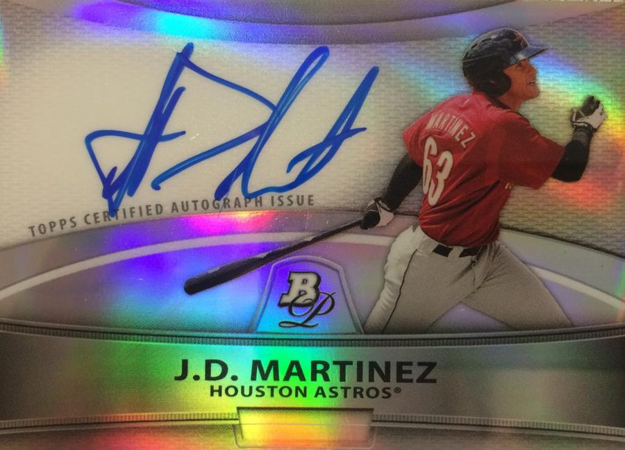 JD Martinez autograph in the Astros A to Z collection