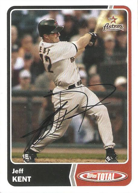 Jeff Kent autograph in the Astros A to Z collection